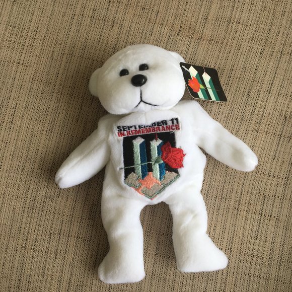 ORIGINAL 9/11 Twin Towers 2001 Plush Stuffed Bear - Picture 3 of 4